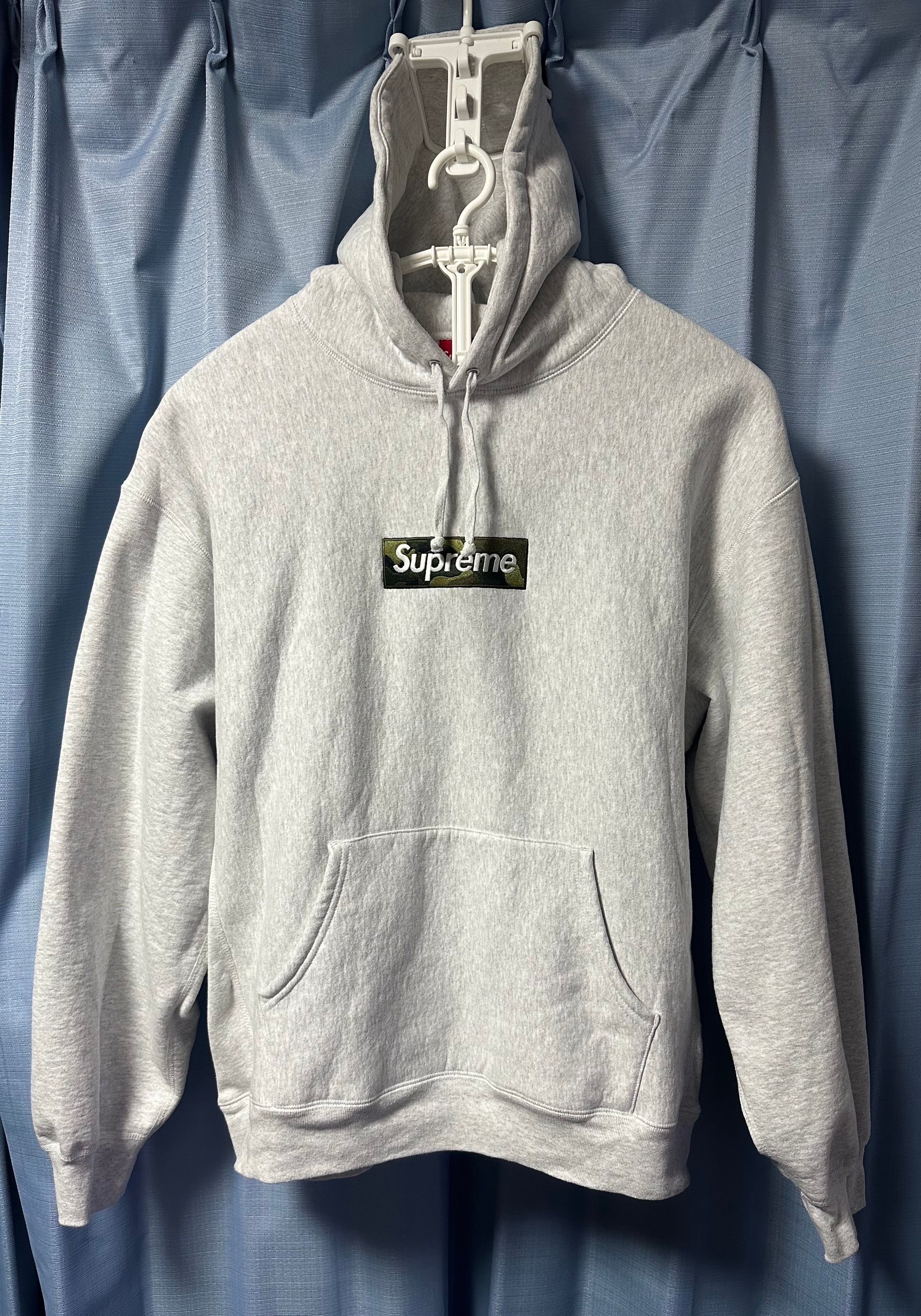 Supreme Box Logo Hooded Sweatshirt "Ash Grey" (23FW)