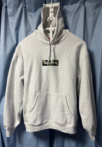 Supreme Box Logo Hooded Sweatshirt "Ash Grey" (23FW)