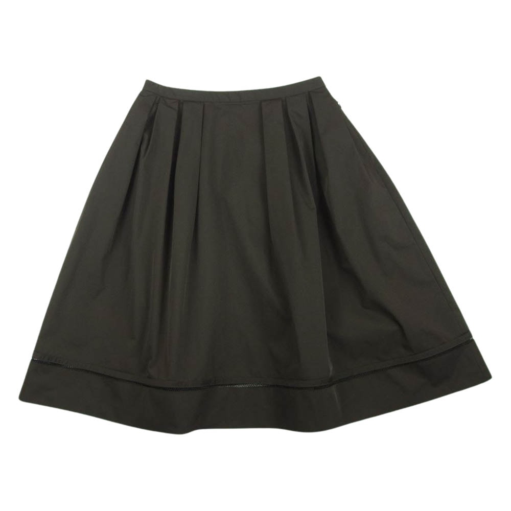 FOXEY フォクシー スカート 22637-NSSFA215P NEWYORK ニューヨーク ストレッチ グログラン スカート ダークブラウン系 38【中古】