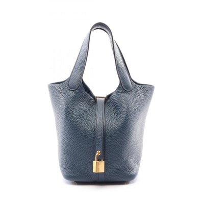エルメス HERMES ピコタンロックPM ブルードプリュス ハンドバッグ バッグ トリヨンクレマンス トリヨンクレマンス B刻印(2023年製造) レディース ネイビー系 【中古】