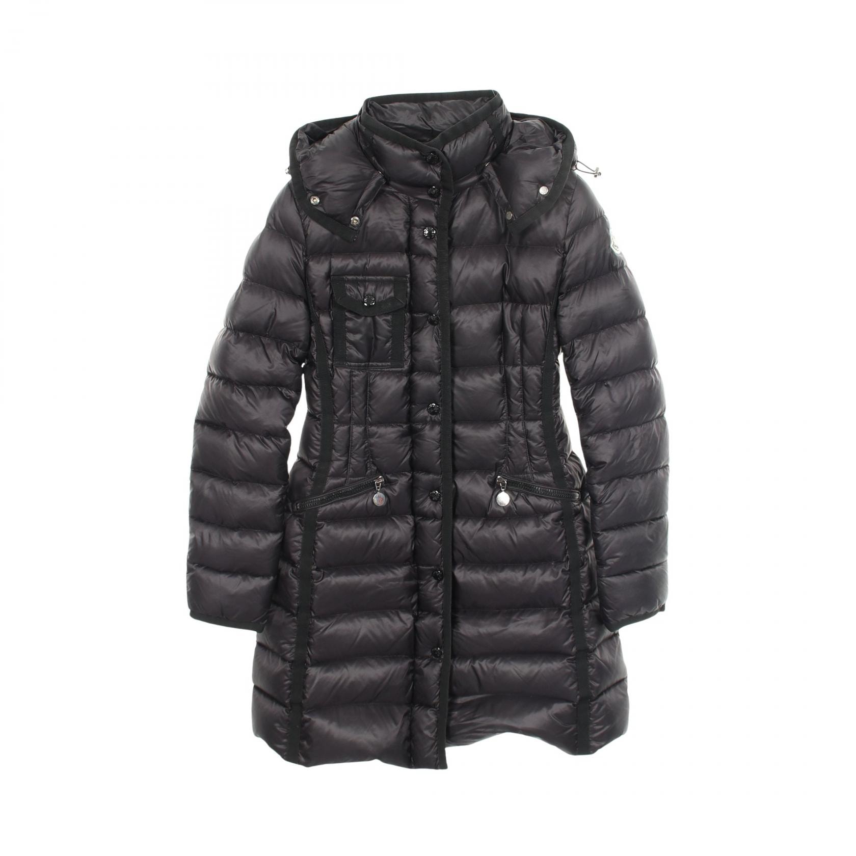 モンクレール MONCLER HERMINE ダウンジャケット 衣料品 アウター ナイロン レディース ブラック系 4933905 【中古】