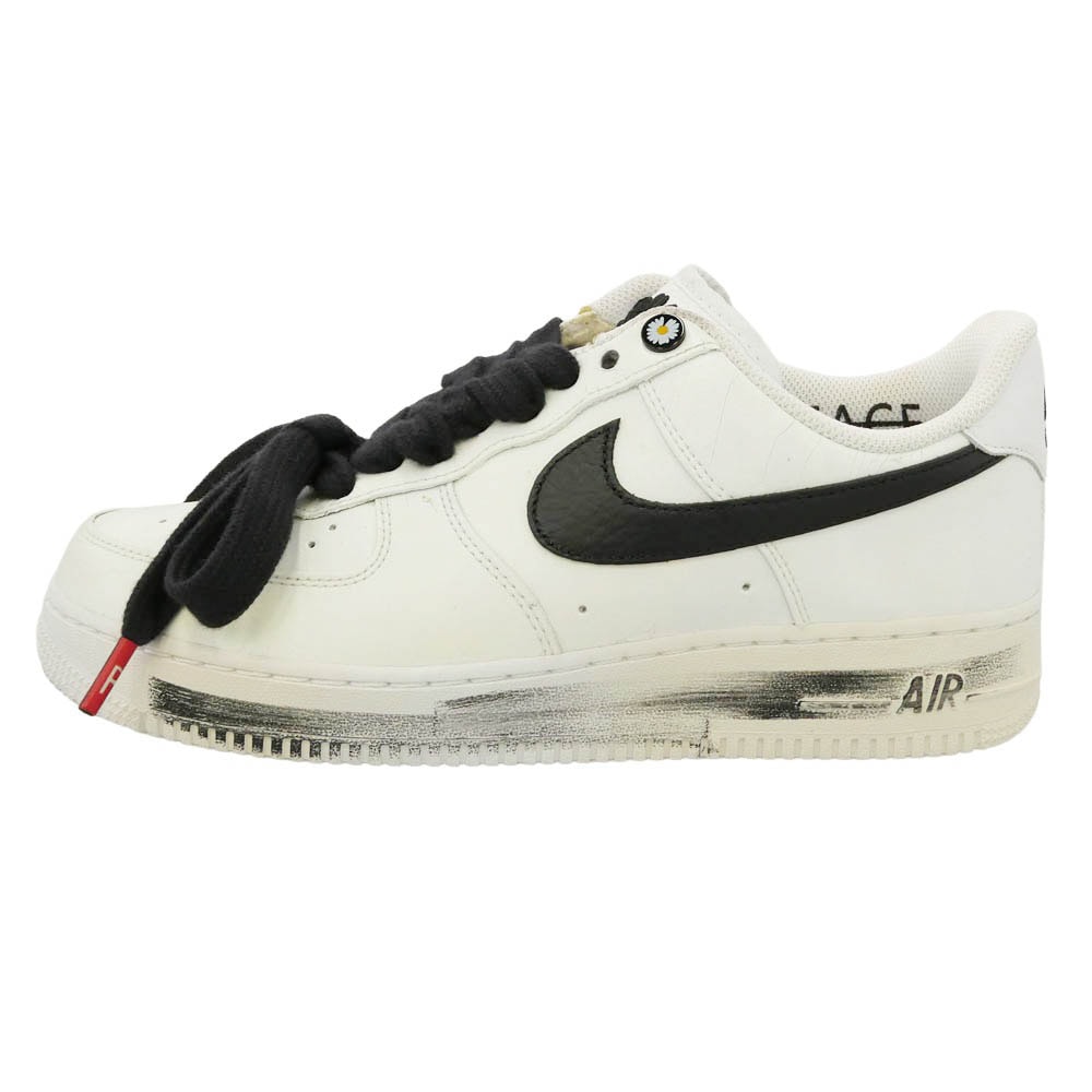 NIKE ナイキ DD3223-100 【フェイクバスターズ鑑定済】 PEACEMINUSONE Air Force 1 Low Para noise White Black G-DRAGON ローカットスニーカー ホワイト系 27.5cm【美品】【中古】