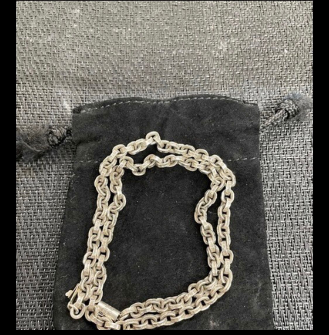 Chrome Hearts Paper Chain Necklace 45cm (18inch) "Silver"