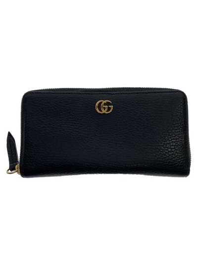 GUCCI Leather Zip Around Wallet "Black"