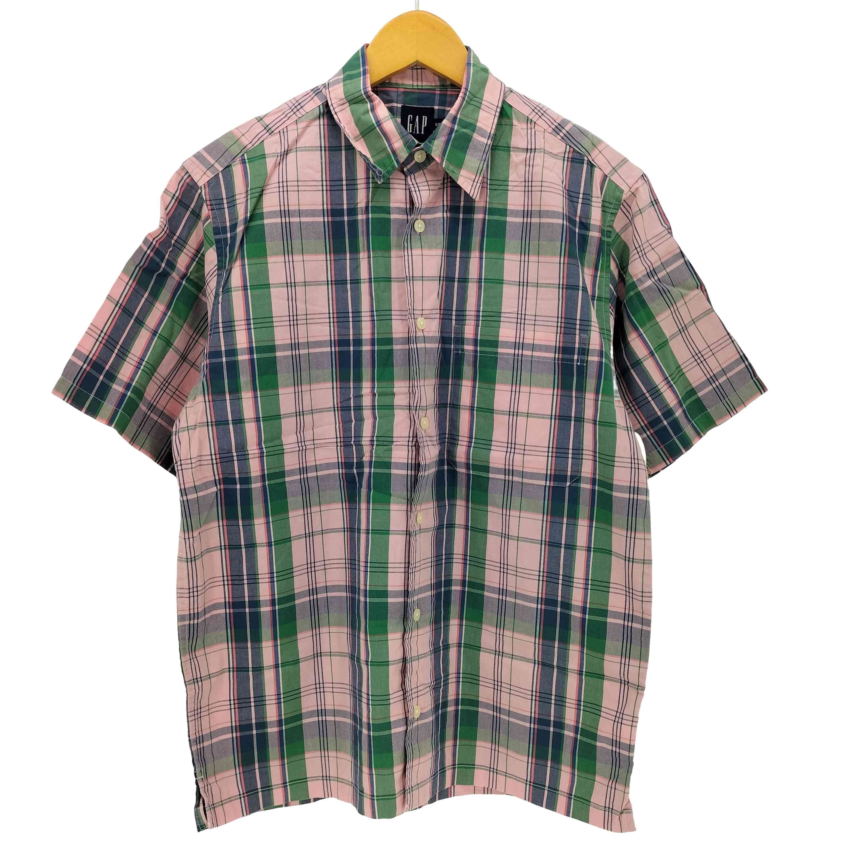 00S OLD マドラスチェック レギュラーカラー ボックス S/S シャツ【1142700459883】