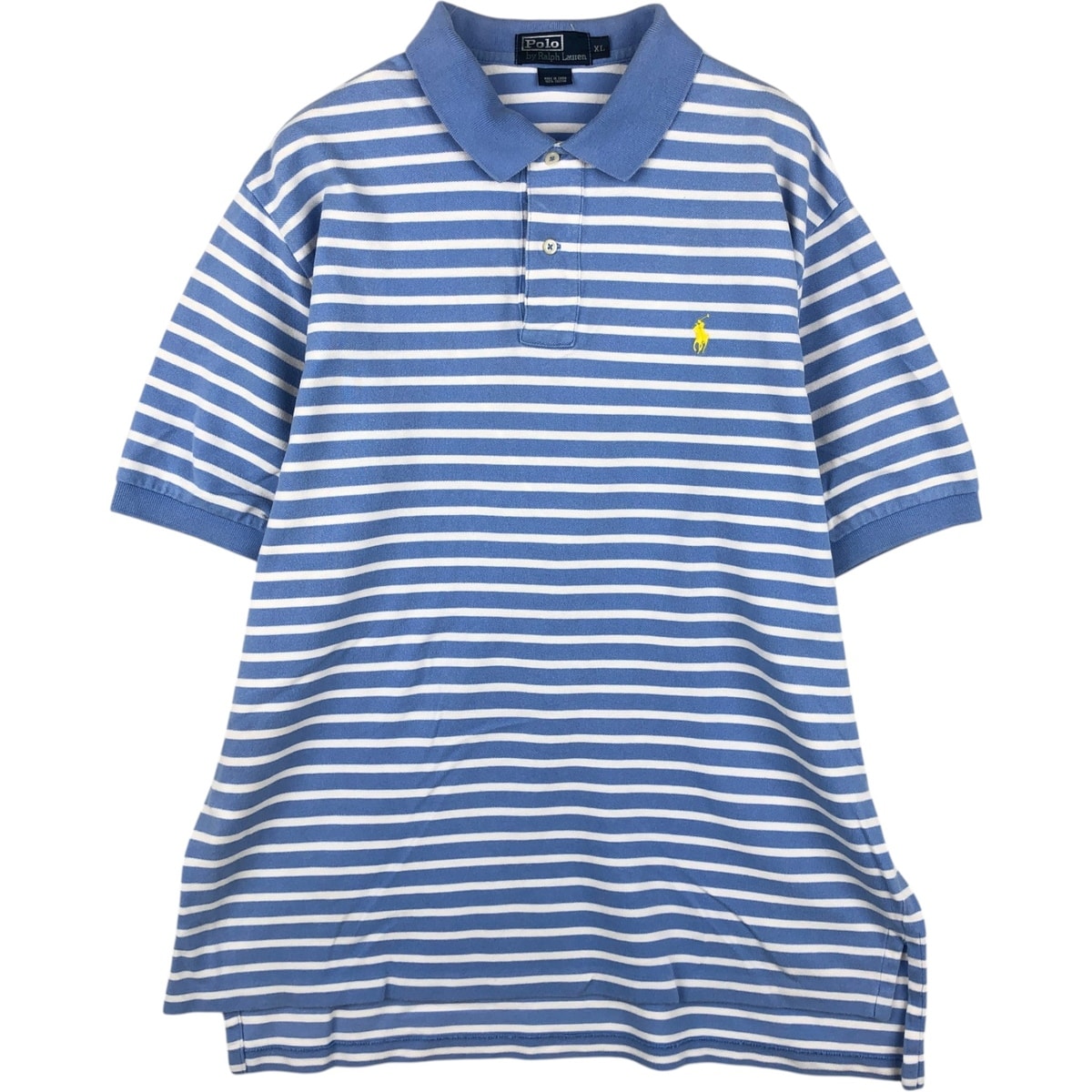古着 ラルフローレン Ralph Lauren POLO by Ralph Lauren 半袖 ボーダー ポロシャツ メンズXL相当/eaa635163