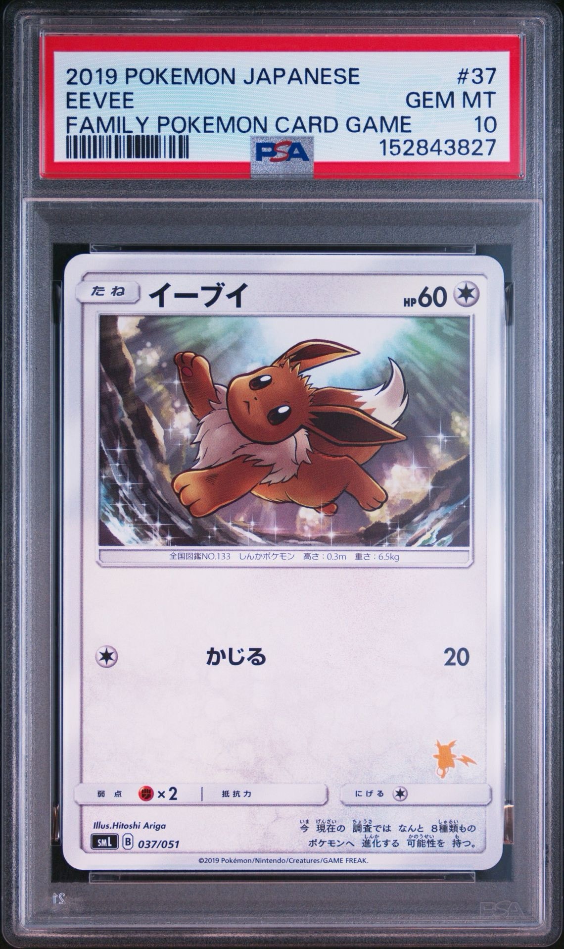 【PSA10】イーブイ SML サン＆ムーン ファミリーポケモン 037/051 PSA10】イーブイ [SML 037/051](サン&ムーン「ファミリーポケモン