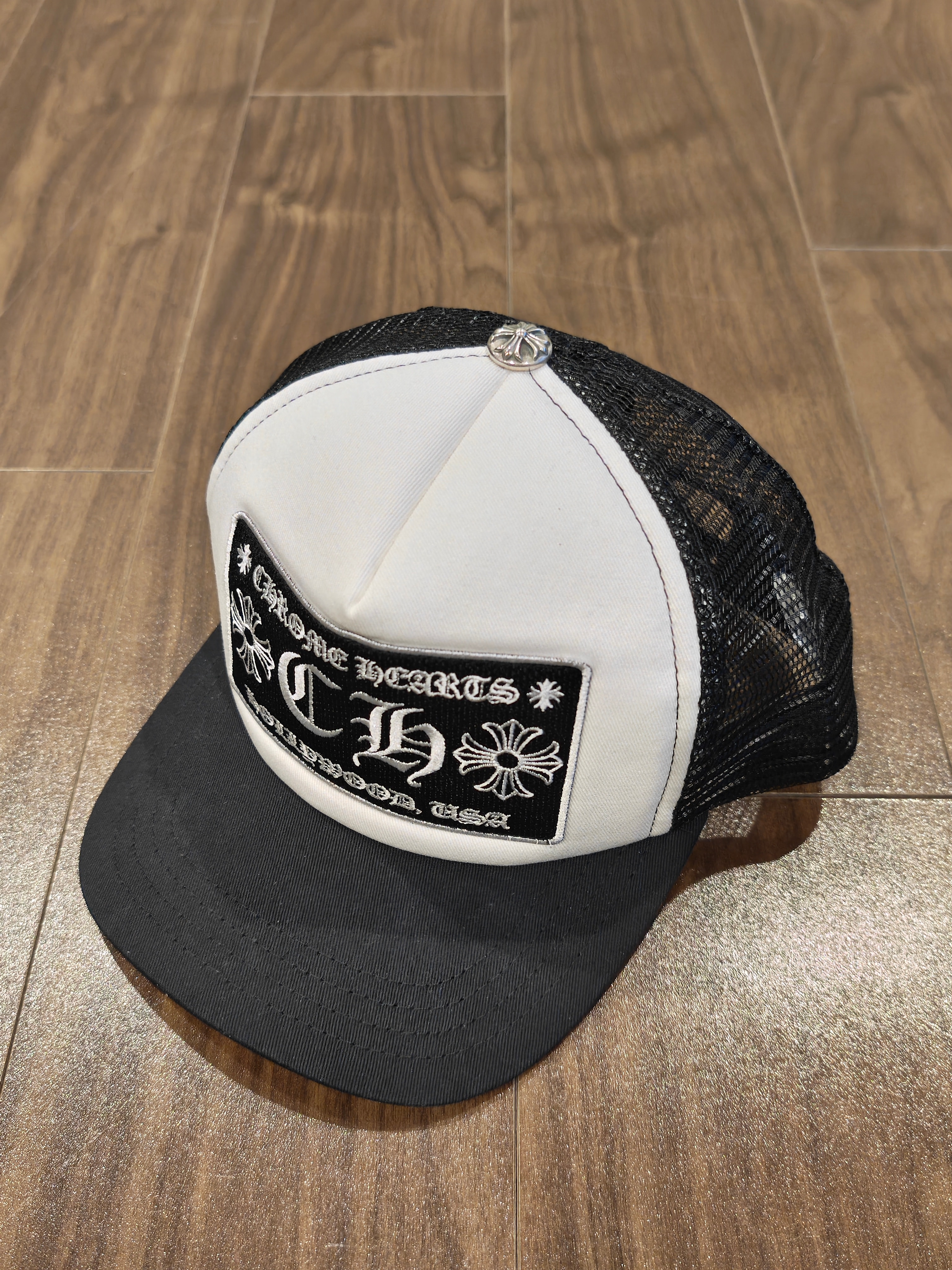 Chrome Hearts Trucker Cap CH "Black/White"