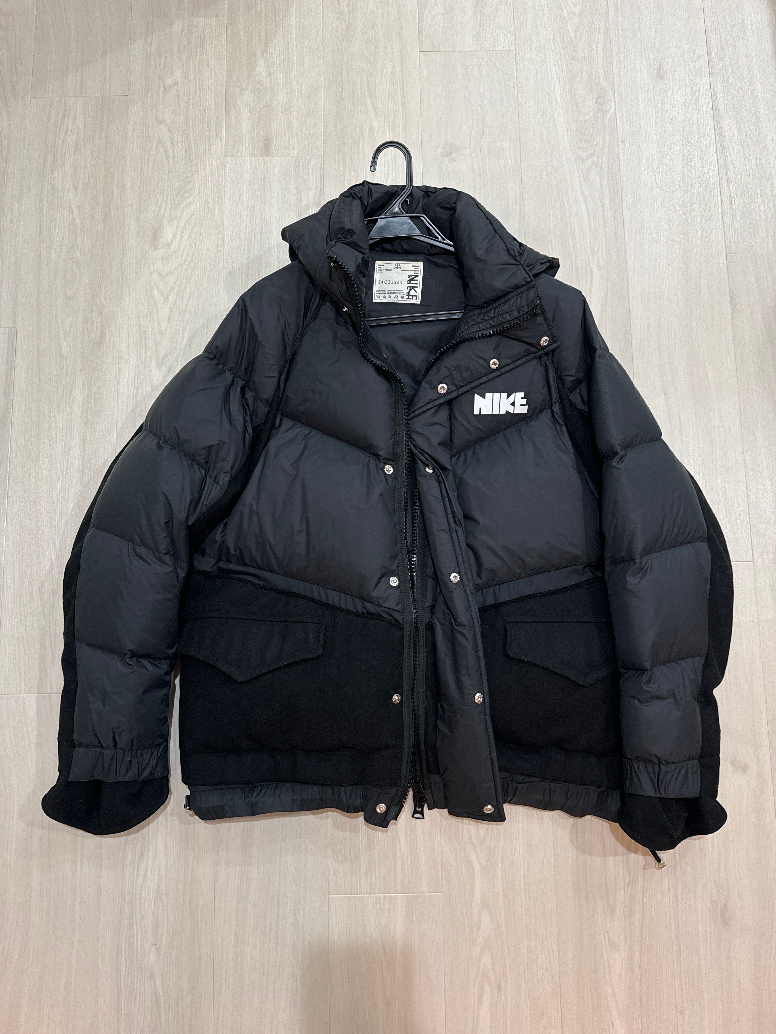Nike x Sacai Mens Down Parka "Black"
