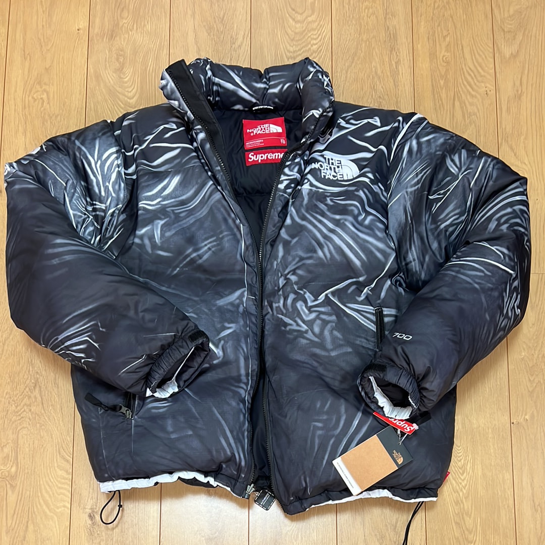 Supreme x The North Face Trompe Loeil Printed Nuptse Jacket "Black"