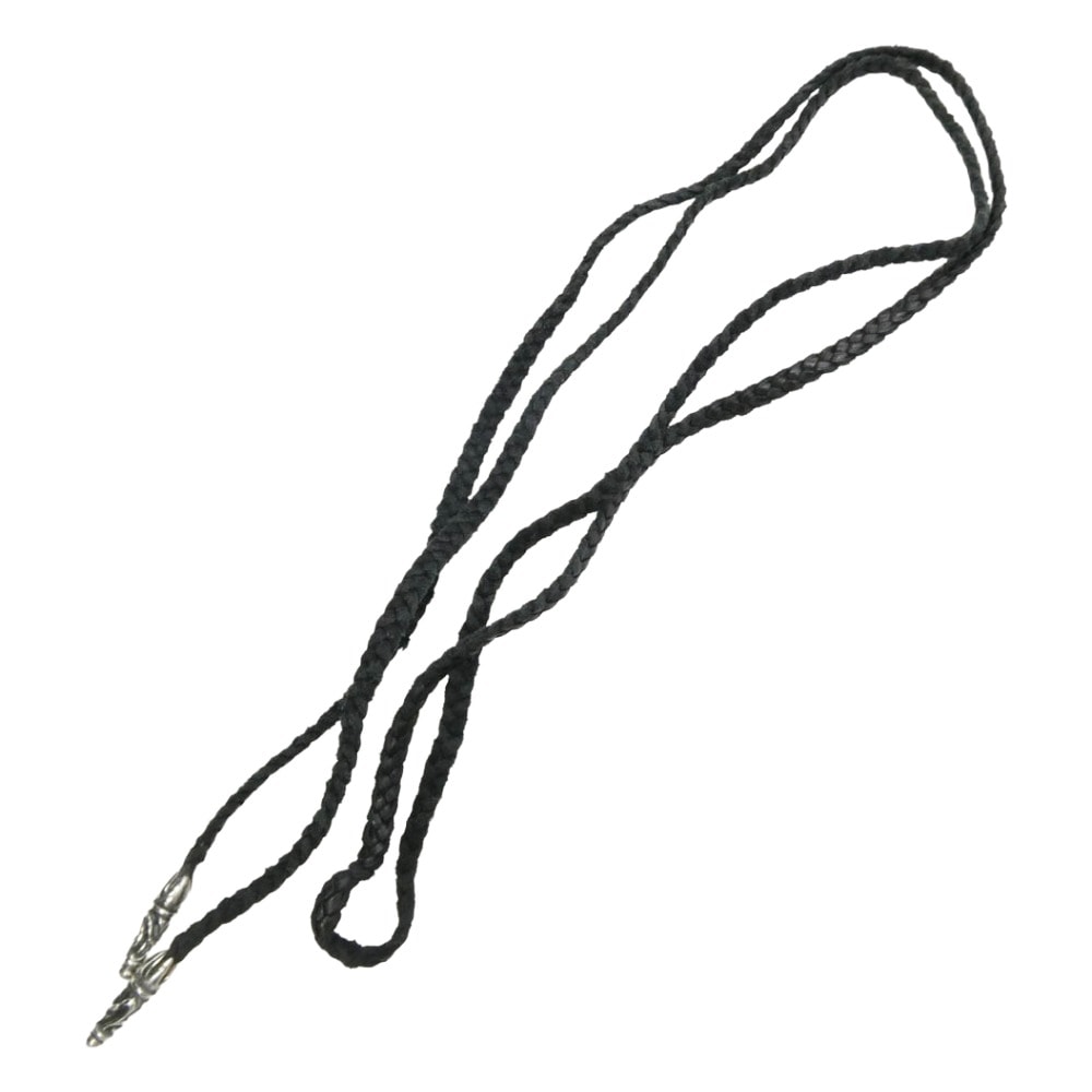 Chrome Hearts Scroll Leather Braid "Black/Silver"