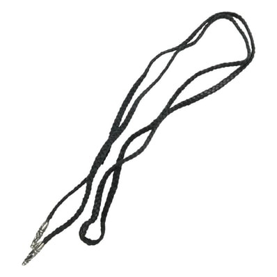 Chrome Hearts Scroll Leather Braid "Black/Silver"