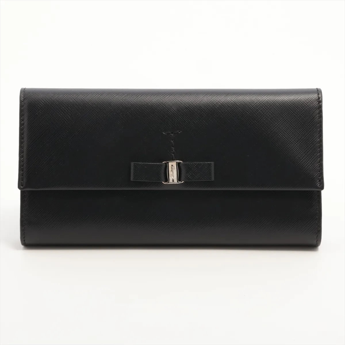 ■極美品 サルヴァトーレフェラガモ ヴァラリボン長財布 レザー