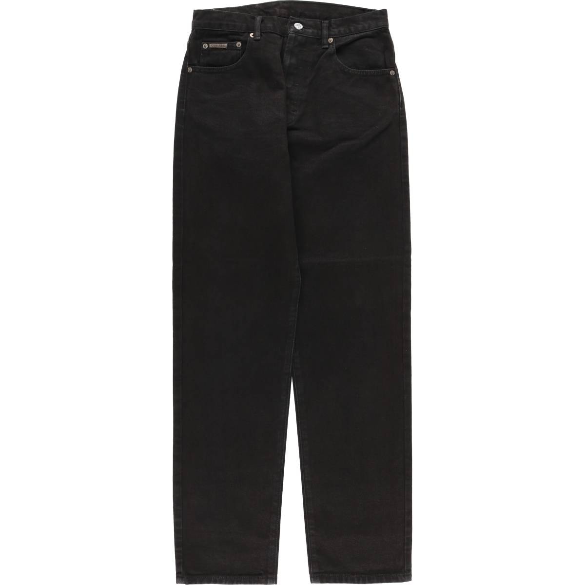 古着 カルバンクライン Calvin klein JEANS ブラックデニム テーパードデニムパンツ レディースL(w29)相当/eaa483094