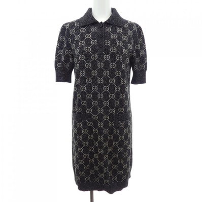 グッチ GUCCI ラメGGジャカード ポロドレス 678437 XKB54 ワンピース