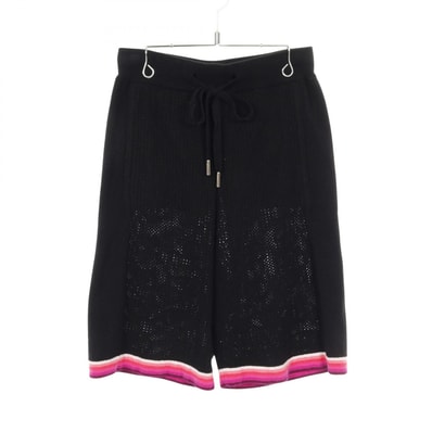 シャネル CHANEL ココマーク パンツ 衣料品 ボトムス ウール カシミヤ レディース ブラック系 / パープル系 P76544K11011 【中古】