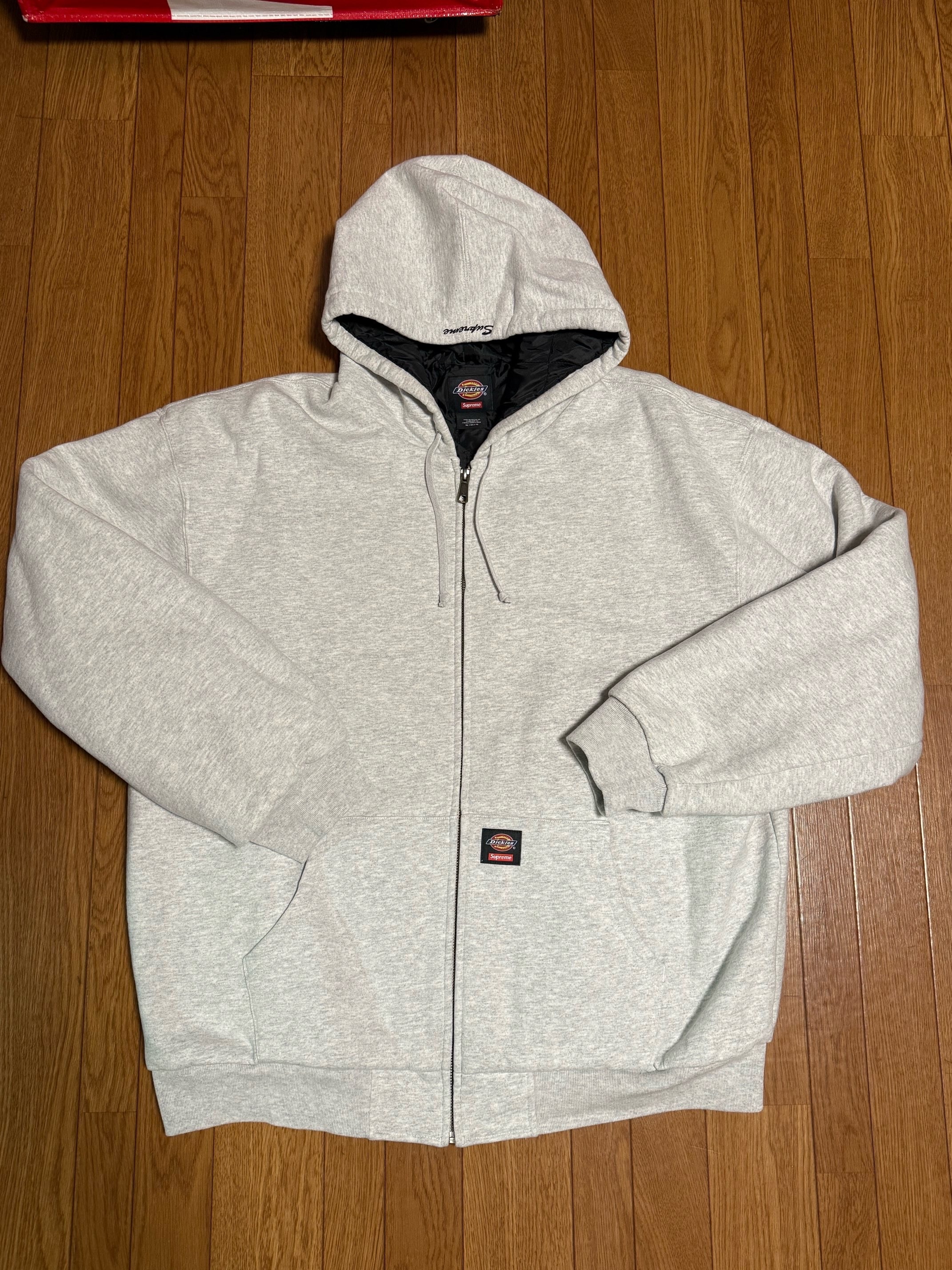 Supreme x Dickies Quilted Lined Zip Up Hooded Sweatshirt 