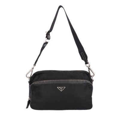 プラダ ショルダーバッグ ナイロン ブラック ユニセックス PRADA 中古