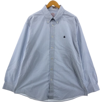 古着 ブルックスブラザーズ Brooks Brothers Est.1818 MADISON 長袖 ボタンダウンストライプシャツ メンズXL相当/eaa544982