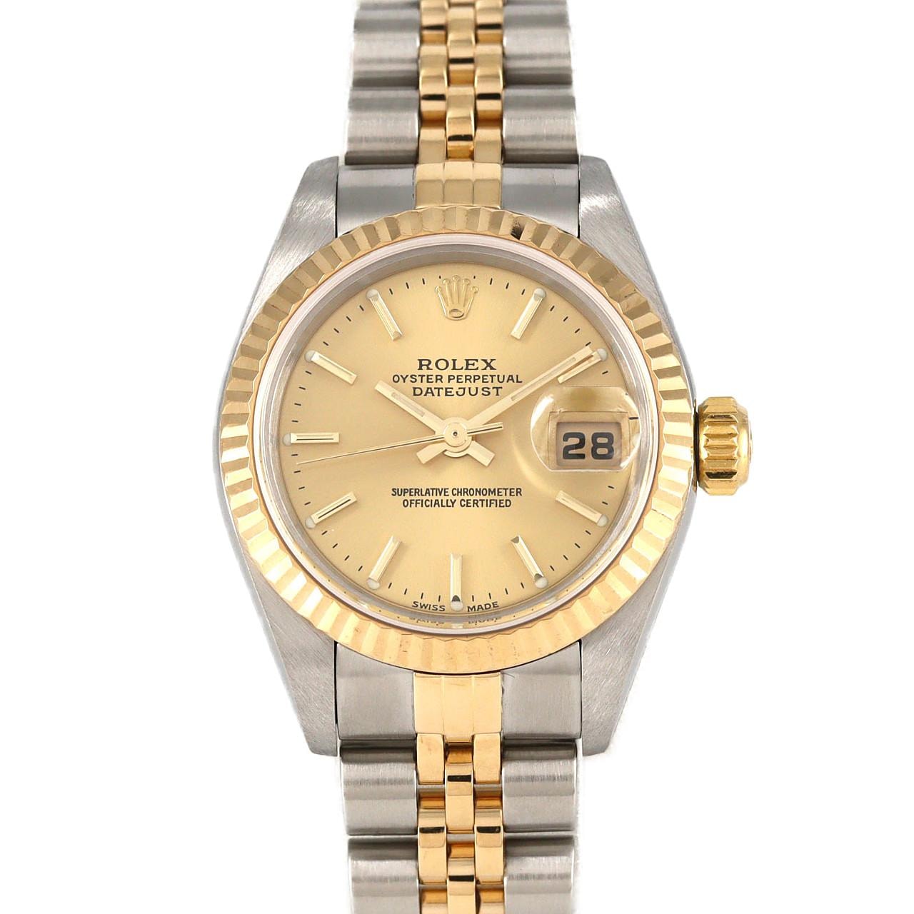 ロレックス デイトジャスト 79173 SSxYG 自動巻 Y番