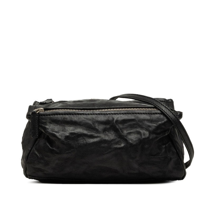 ジバンシー パンドラ 斜めかけ ショルダーバッグ ブラック レザー レディース Givenchy 中古
