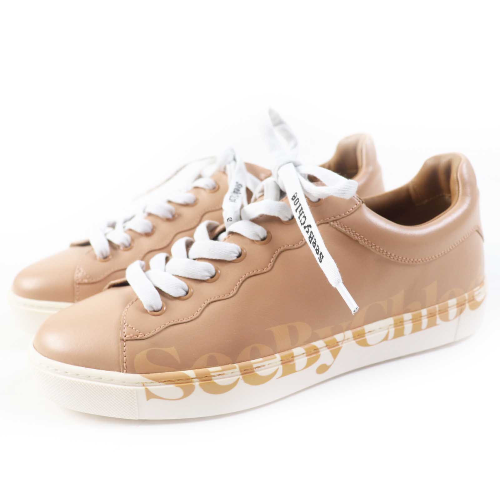 極美品 シーバイクロエ ローカットスニーカー ESSIE 38 SB33125A