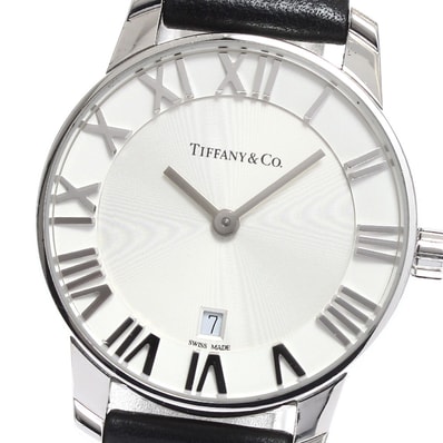 ティファニー アトラスドーム デイト クォーツ レディース 【中古】