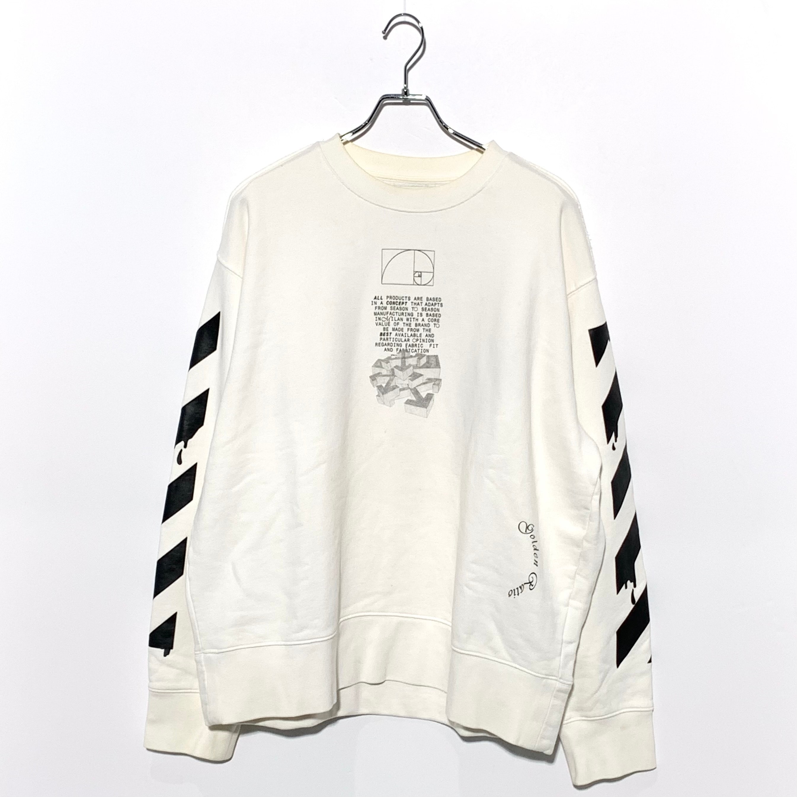 OFF WHITE DRIPPING ARROWS CREW NECK SWEATSHIRT White