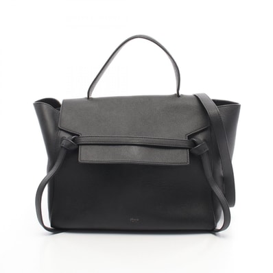 セリーヌ CELINE BELT BAG MINI ベルトバッグ ミニ ハンドバッグ バッグ レザー レディース ブラック系 176103 【中古】