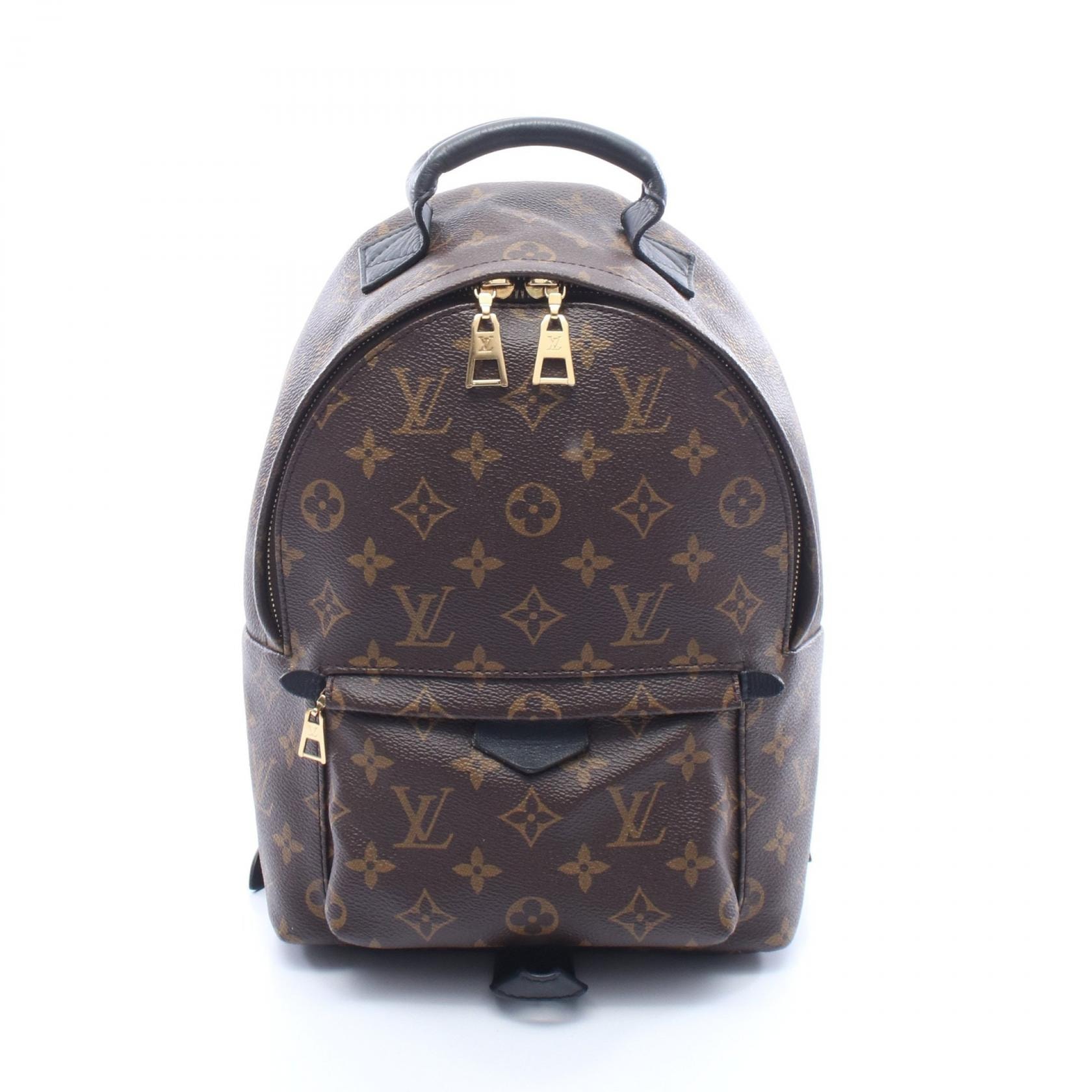 ルイ・ヴィトン LOUIS VUITTON パームスプリングスPM リュックサック バックパック バッグ PVCコーティングキャンバス レザー モノグラム レディース ブラウン系 / ブラック系 M41560 【中古】