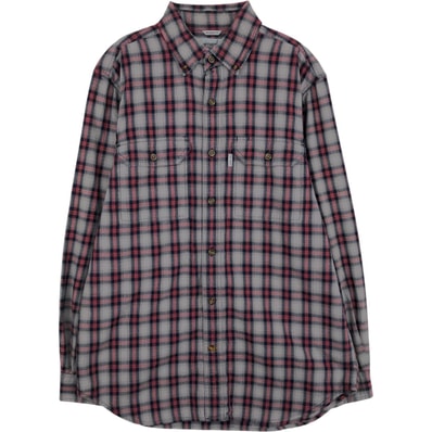 古着 カーハート Carhartt RELAXED FIT チェック柄 長袖 ボタンダウン ワークシャツ メンズM相当/eaa643826