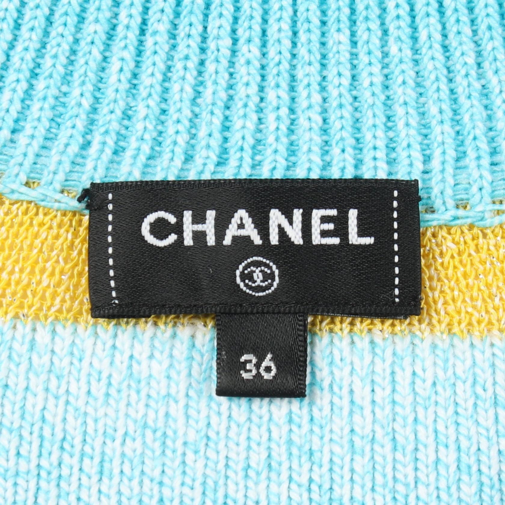 C (やや傷や汚れあり)】シャネル CHANEL ココマーク ボーダー 