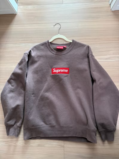 Supreme Box Logo Crewneck "Brown" (22FW)