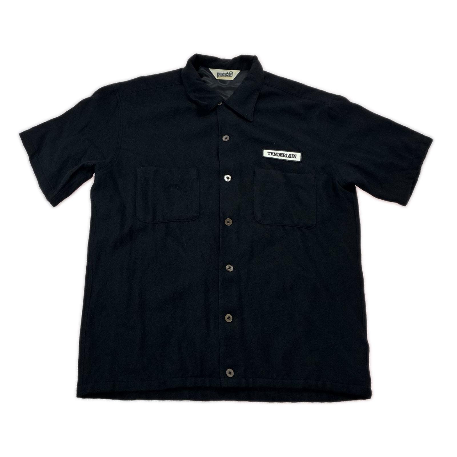 TENDERLOIN テンダーロイン T-WOOL SHT ANGORA 半袖シャツ SIZE L メンズ ブラック