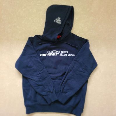 Supreme World Is Yours Hooded Sweatshirt "Navy"