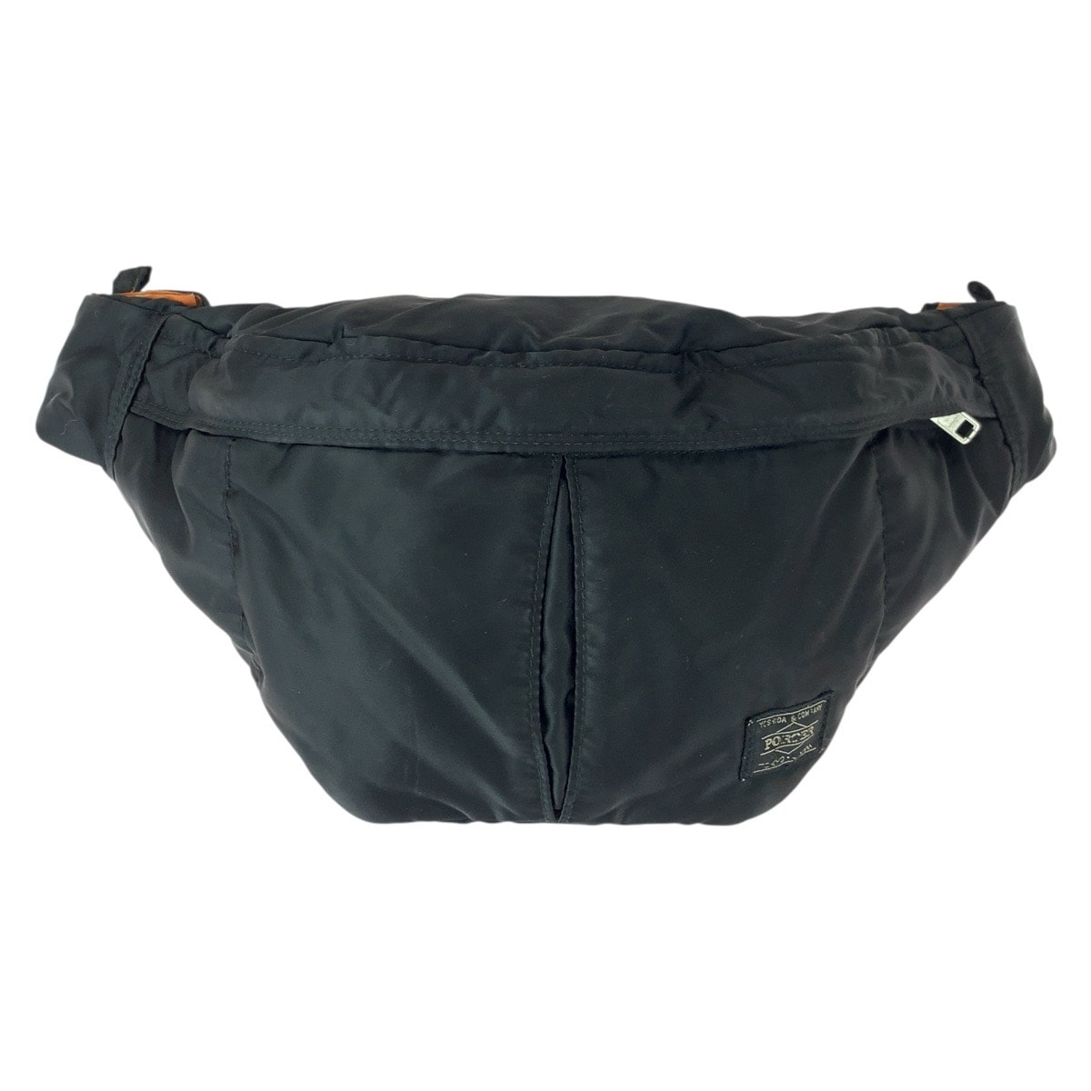 美品 PORTER ポーター タンカー ブラック 黒 シルバー金具 ナイロン ボディバッグ ウエストポーチ バムバッグ 600752 【中古】