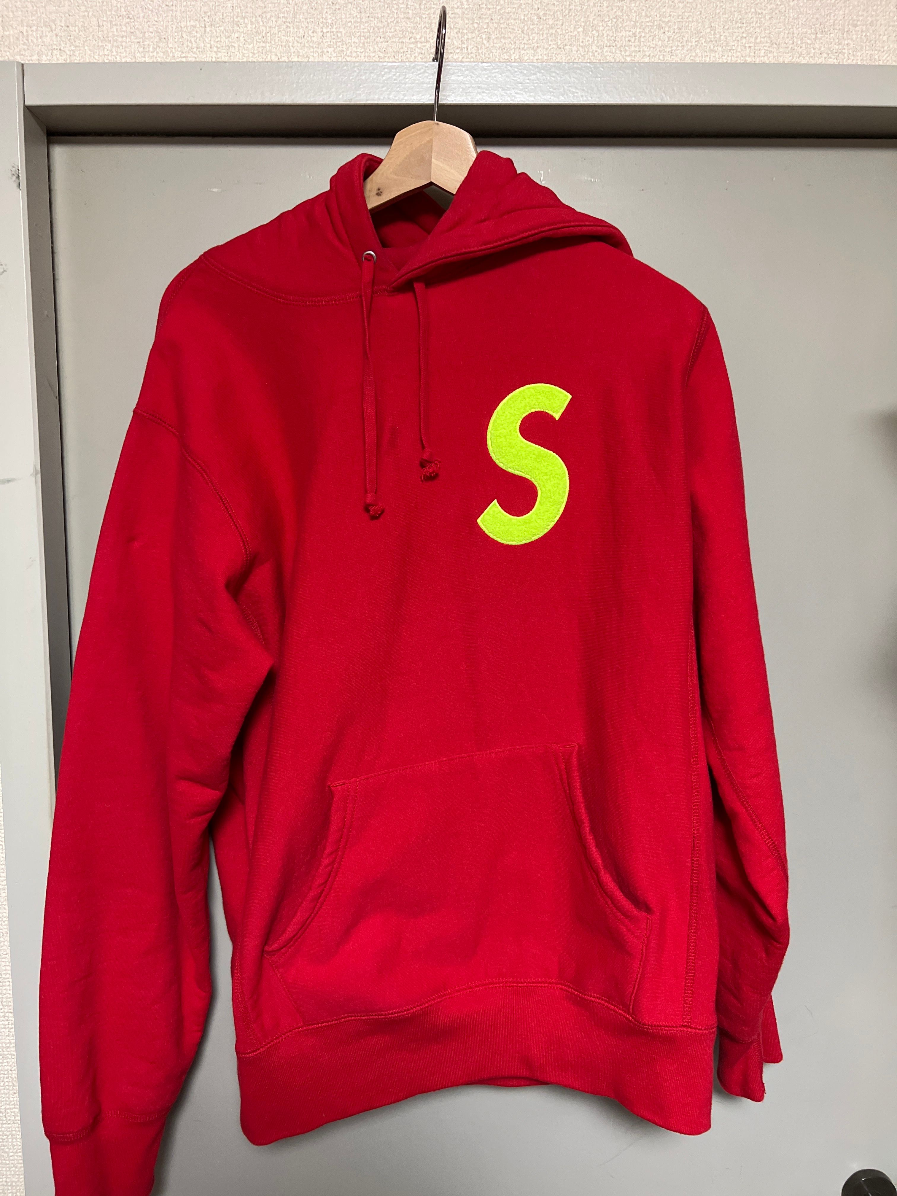 Supreme S Logo Hooded Sweatshirt "Red" (19FW)