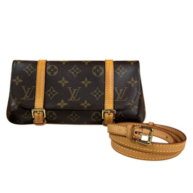 ルイヴィトン ポシェット マレル モノグラム ウエストバッグ モノグラムキャンバス M51159 ブラウン レディース LOUIS VUITTON 中古