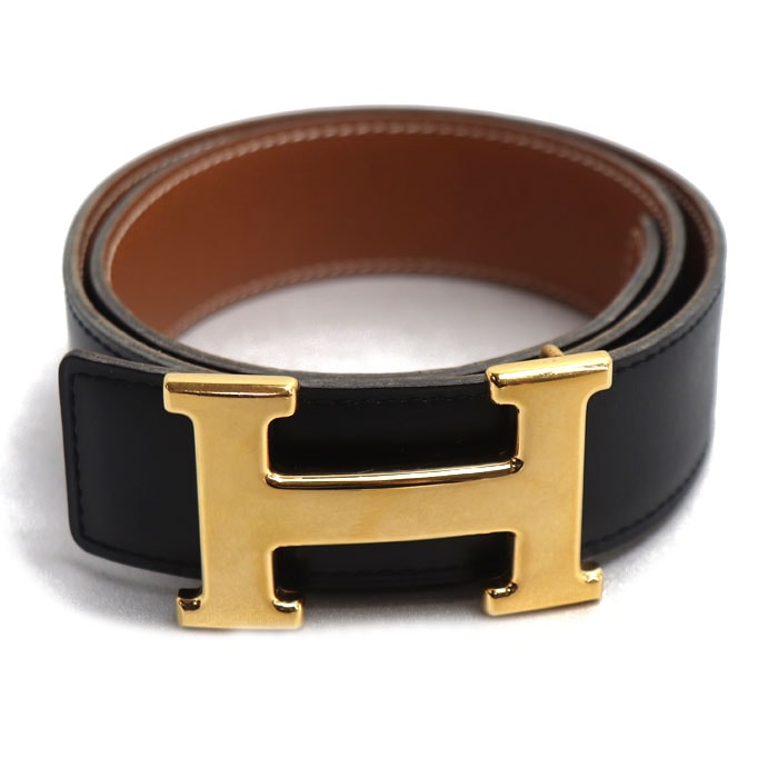 HERMES エルメス Hベルト ベルト ブラック 
65 ○Z刻印 レディース【中古】