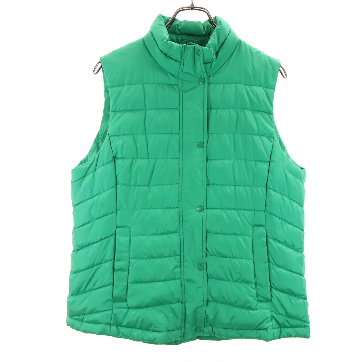 GAP ギャップ 中綿ベスト L グリーン