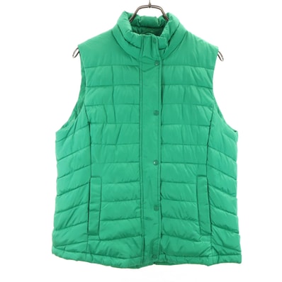 GAP ギャップ 中綿ベスト L グリーン