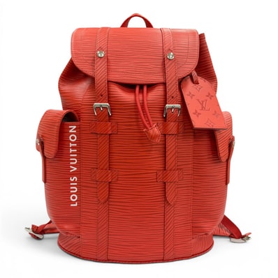 美品 ルイヴィトン クリストファー MM バックパック レッド M23764