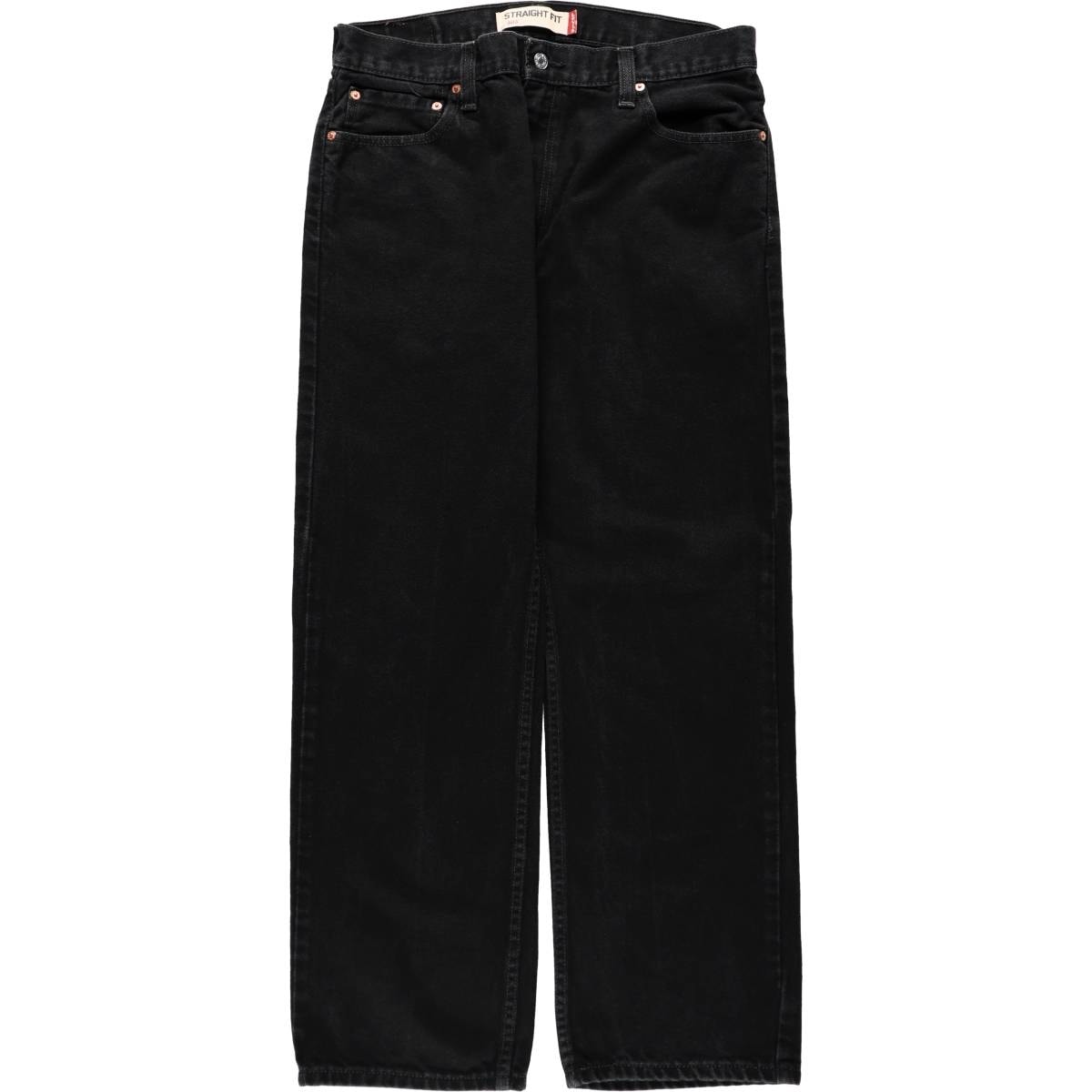 古着 リーバイス Levi's 505 STRAIGHT FIT ブラックデニム テーパードデニムパンツ メンズw35相当/eaa668328