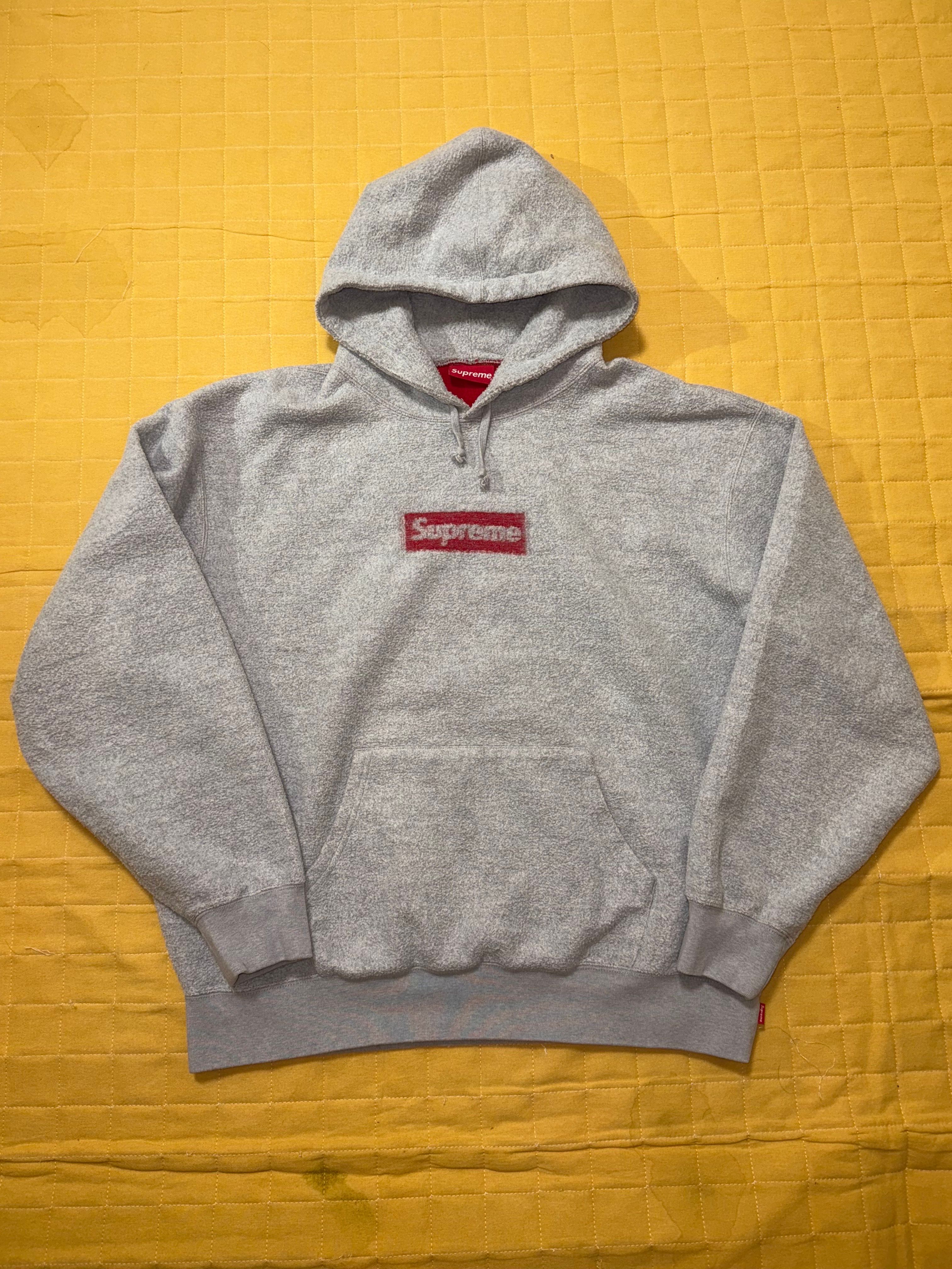 Supreme Inside Out Box Logo Hooded Sweatshirt "Heather Grey"