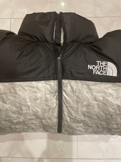 Supreme x The North Face Nuptse Jacket "White Paper Print"