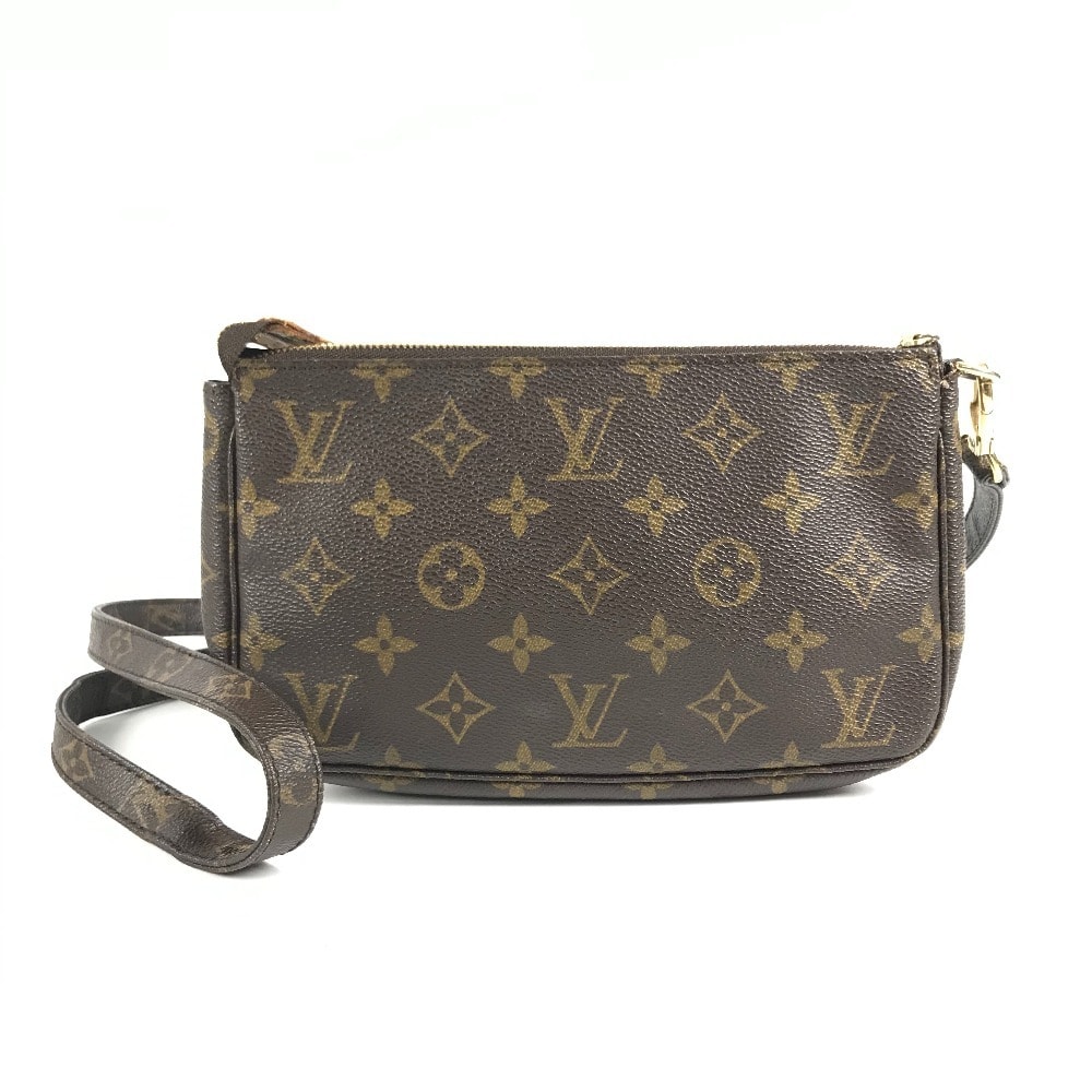 ルイヴィトン LOUIS VUITTON ポシェットアクセソワール M40712 モノグラム 別ロングストラップ ハンドバッグ 斜め掛け ショルダーバッグ モノグラムキャンバス ブラウン
