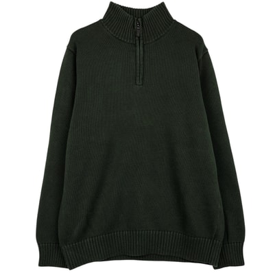 古着 90~00年代 エルエルビーン L.L.Bean コットンニットハーフジップセーター メンズL相当 ヴィンテージ/eaa660025