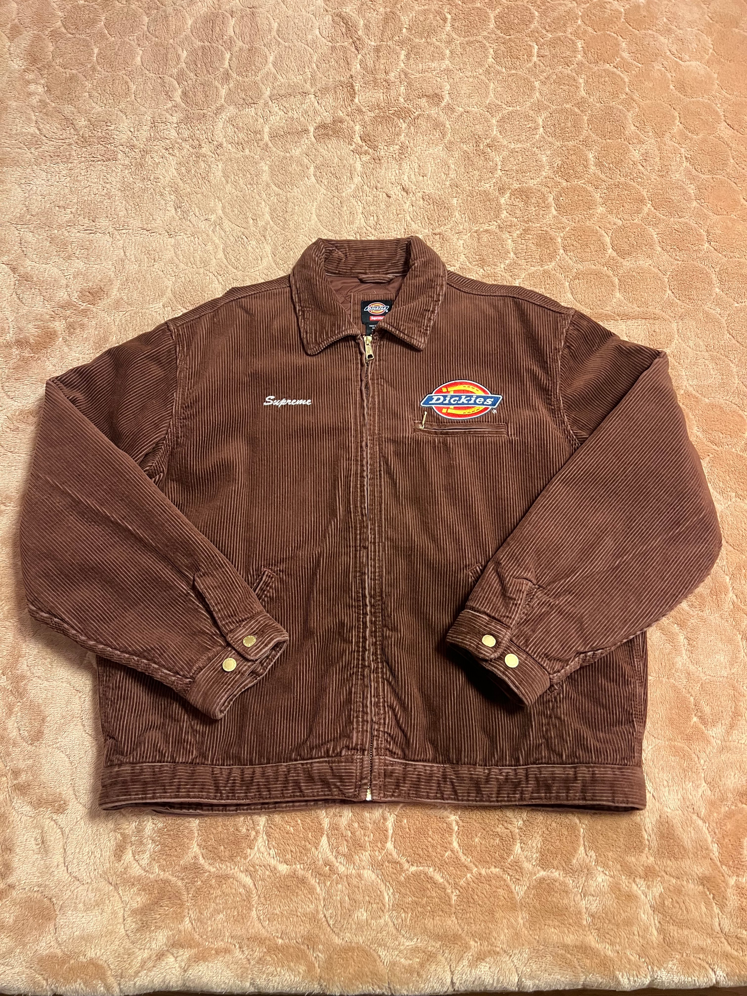 シュプリーム x ディッキーズ コーデュロイ ワーク ジャケット "ブラウン"