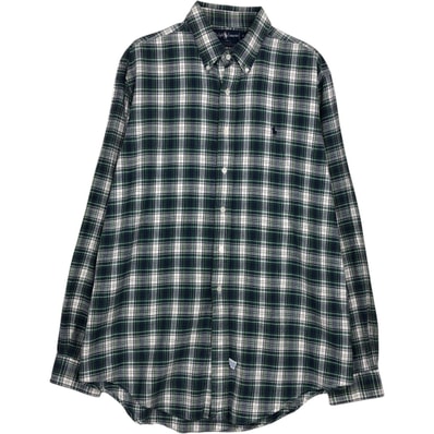 古着 ラルフローレン Ralph Lauren タータンチェック 長袖 ボタンダウンチェックシャツ メンズXL相当/eaa628629