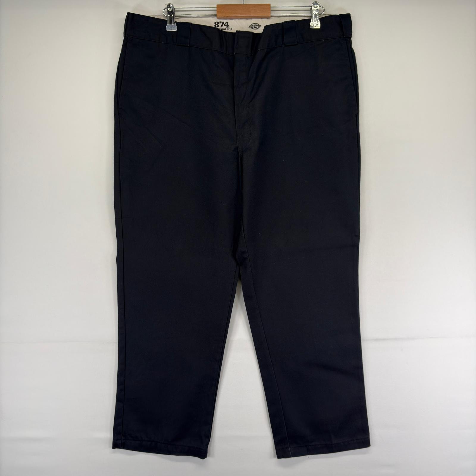 古着 ディッキーズ Dickies パンツ 874 大きいサイズ オリジナルフィット ワンポイントロゴ 作業着 ワーク w42 L28  ブラック メンズ